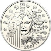 France 1-1/2 Euro Airbus A380 2007 Proof KM# 1479 EUROPA 2007 € coin reverse France 1-1/2 Euro Airbus A380 2007 Proof KM# 1479 EUROPA 2007 € coin reverse