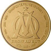 France 1-1/2 Euro Olympique Marseille 2011 KM# 1754 CHAMPION DE FRANCE DE LIGUE 1 OM DROIT AU BUT 1929 1937 1948 1971 1972 1989 1990 1991 1992 1993 2010 coin reverse France 1-1/2 Euro Olympique Marseille 2011 KM# 1754 CHAMPION DE FRANCE DE LIGUE 1 OM DROIT AU BUT 1929 1937 1948 1971 1972 1989 1990 1991 1992 1993 2010 coin reverse