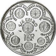 France 1/4 Euro Europa. Introduction of the Single Currency and Discovery of its Coins 2002 KM# 1300 1/4 EURO RF BELGIQUE/BELGIË DEUTSCHLAND ESPAÑA FRANCE HELLAS ITALIA LUXEMBOURG IRELAND NEDERLAND ÖSTERREICH PORTUGAL SUOMI coin obverse France 1/4 Euro Europa. Introduction of the Single Currency and Discovery of its Coins 2002 KM# 1300 1/4 EURO RF BELGIQUE/BELGIË DEUTSCHLAND ESPAÑA FRANCE HELLAS ITALIA LUXEMBOURG IRELAND NEDERLAND ÖSTERREICH PORTUGAL SUOMI coin obverse