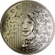 France 1/4 Euro European Union Expansion 2004 KM# 1390 € € € € € € € € € € € € EUROPA 2004 coin obverse France 1/4 Euro European Union Expansion 2004 KM# 1390 € € € € € € € € € € € € EUROPA 2004 coin obverse