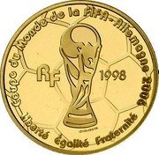 France 10 Euro FIFA Football World Cup 2006 Germany 2005 Proof KM# 2021 COUPE DU MONDE DE LA FIFA ALLEMAGNE 2006 RF 1998 LIBERTÉ ÉGALITÉ FRATERNITÉ coin obverse France 10 Euro FIFA Football World Cup 2006 Germany 2005 Proof KM# 2021 COUPE DU MONDE DE LA FIFA ALLEMAGNE 2006 RF 1998 LIBERTÉ ÉGALITÉ FRATERNITÉ coin obverse