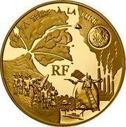 France 10 Euro From the Earth to the Moon 2005 Proof KM# 1426 DE LA TERRE À LA LUNE RF coin obverse France 10 Euro From the Earth to the Moon 2005 Proof KM# 1426 DE LA TERRE À LA LUNE RF coin obverse