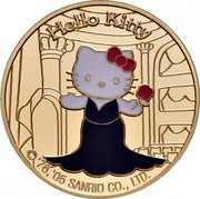 France 10 Euro Hello Kitty 2005 Proof KM# 1429 HELLO KITTY ©'76,'99,'05 SANRIO CO., LTD coin reverse France 10 Euro Hello Kitty 2005 Proof KM# 1429 HELLO KITTY ©'76,'99,'05 SANRIO CO., LTD coin reverse