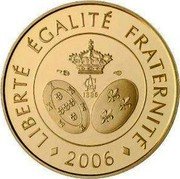 France 10 Euro Queen Amelie 2006 Proof KM# 2049 LIBERTÉ ÉGALITÉ FRATERNITÉ 2006 CA 1886 coin reverse