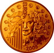 France 10 Euro 10th Anniversary of French Presidency 2008 Proof KM# 1528 € EUROPA 2008 coin reverse France 10 Euro 10th Anniversary of French Presidency 2008 Proof KM# 1528 € EUROPA 2008 coin reverse