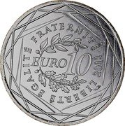 France 10 Euro Provence-Alpes-Cote d'Azur 2011 KM# 1749 LIBERTÉ ÉGALITÉ FRATERNITÉ EURO 10 2011 coin reverse France 10 Euro Provence-Alpes-Cote d'Azur 2011 KM# 1749 LIBERTÉ ÉGALITÉ FRATERNITÉ EURO 10 2011 coin reverse