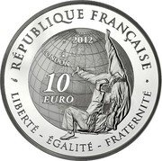 France 10 Euro London Olympic Games - Judo 2012 (a) Proof KM# 1921 RÉPUBLIQUE FRANÇAISE 10 EURO LONDON 2012 LIBERTÉ - ÉGALITÉ - FRATERNITÉ coin obverse France 10 Euro London Olympic Games - Judo 2012 (a) Proof KM# 1921 RÉPUBLIQUE FRANÇAISE 10 EURO LONDON 2012 LIBERTÉ - ÉGALITÉ - FRATERNITÉ coin obverse