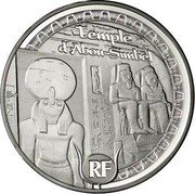 France 10 Euro Egyptian Heritage 2012 (a) Proof KM# 1905 TEMPLE D'ABOU-SIMBEL RF coin obverse France 10 Euro Egyptian Heritage 2012 (a) Proof KM# 1905 TEMPLE D'ABOU-SIMBEL RF coin obverse
