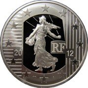 France 10 Euro 10th Anniversary of the Euro 2012 (a) Proof KM# 1889 RF 20 12 coin obverse France 10 Euro 10th Anniversary of the Euro 2012 (a) Proof KM# 1889 RF 20 12 coin obverse