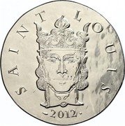 France 10 Euro Saint Louis IX 2012 (a) Proof KM# 1857 SAINT LOUIS 2012 coin reverse France 10 Euro Saint Louis IX 2012 (a) Proof KM# 1857 SAINT LOUIS 2012 coin reverse