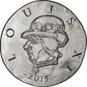 France 10 Euro Louis XI 2013 KM# 1783 LOUIS XI 2013 coin reverse France 10 Euro Louis XI 2013 KM# 1783 LOUIS XI 2013 coin reverse