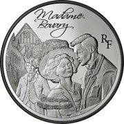 France 10 Euro Madame Bovary. Gustave Flaubert 2013 Proof KM# 1902 MADAME BOVARY RF coin obverse France 10 Euro Madame Bovary. Gustave Flaubert 2013 Proof KM# 1902 MADAME BOVARY RF coin obverse