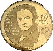 France 10 Euro Julien Sorel 2013 Proof KM# 1781 TOUTE VRAIE PASSION NE SONGE QU'A ELLE. QUI S'EXCUSE S'ACCUSE. 10 EURO 2013 coin reverse France 10 Euro Julien Sorel 2013 Proof KM# 1781 TOUTE VRAIE PASSION NE SONGE QU'A ELLE. QUI S'EXCUSE S'ACCUSE. 10 EURO 2013 coin reverse
