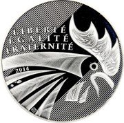France 10 Euro Rooster 2014 KM# 2110 LIBERTÉ ÉGALITÉ FRATERNITÉ 2014 coin reverse France 10 Euro Rooster 2014 KM# 2110 LIBERTÉ ÉGALITÉ FRATERNITÉ 2014 coin reverse