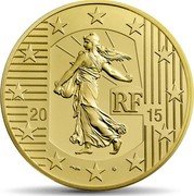 France 10 Euro Historic Coins. Franc A Cheval 2015 Proof KM# 2265 RF 20 15 coin obverse France 10 Euro Historic Coins. Franc A Cheval 2015 Proof KM# 2265 RF 20 15 coin obverse