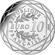 France 10 Euro The Little Prince makes of the sled 2016 KM# 2319 RÉPUBLIQUE EURO 10 FRANÇAISE 2016 coin obverse France 10 Euro The Little Prince makes of the sled 2016 KM# 2319 RÉPUBLIQUE EURO 10 FRANÇAISE 2016 coin obverse
