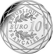 France 10 Euro The Little Prince facing the Eiffel Tower 2016 KM# 2316 RÉPUBLIQUE FRANÇAISE EURO 10 2016 coin obverse France 10 Euro The Little Prince facing the Eiffel Tower 2016 KM# 2316 RÉPUBLIQUE FRANÇAISE EURO 10 2016 coin obverse