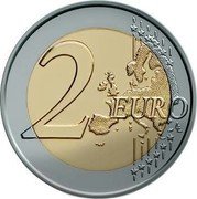 France 2 Euro 50th Anniversary of the Elysee Treaty 2013 KM# 2094 2 EURO LL coin reverse France 2 Euro 50th Anniversary of the Elysee Treaty 2013 KM# 2094 2 EURO LL coin reverse