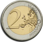 France 2 Euro 70th Anniversary of the End of World War II 2015 KM# 2256 2 EURO LL coin reverse France 2 Euro 70th Anniversary of the End of World War II 2015 KM# 2256 2 EURO LL coin reverse