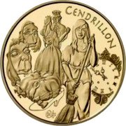 France 20 Euro Cinderella 2002 Proof KM# 1987 CENDRILLON α 2002 coin reverse France 20 Euro Cinderella 2002 Proof KM# 1987 CENDRILLON α 2002 coin reverse