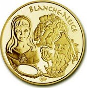 France 20 Euro Snow White 2002 Proof KM# 1988 BLANCHE-NEIGE α 2002 coin reverse France 20 Euro Snow White 2002 Proof KM# 1988 BLANCHE-NEIGE α 2002 coin reverse
