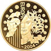 France 20 Euro Enlargement of the European Union 2004 Proof KM# 1393 € EUROPA 2004 coin reverse