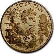 France 20 Euro Peter Pan 2004 Proof KM# 2016 PETER PAN coin reverse