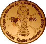 France 20 Euro World Football Cup Germany 2005 Proof KM# 2022 COUPE DU MONDE DE LA FIFA ALLEMAGNE 2006 RF 1998 LIBERTÉ ÉGALITÉ FRATERNITÉ coin obverse France 20 Euro World Football Cup Germany 2005 Proof KM# 2022 COUPE DU MONDE DE LA FIFA ALLEMAGNE 2006 RF 1998 LIBERTÉ ÉGALITÉ FRATERNITÉ coin obverse