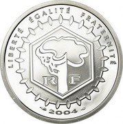 France 5 Euro The Pantheon 2004 Proof KM# 2010 LIBERTÉ ÉGALITÉ FRATERNITÉ R F 2004 coin obverse
