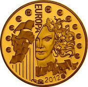 France 5 Euro Franco-German friendship 2012 (a) Proof KM# 1851 € € € € € € € € € € € € EUROPA 2012 coin reverse