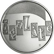 France 5 Euro Equality. The Values of the Republic 2013 KM# 1759 ÉGALITÉ coin reverse France 5 Euro Equality. The Values of the Republic 2013 KM# 1759 ÉGALITÉ coin reverse