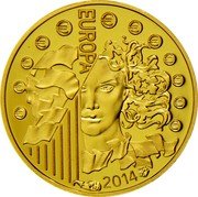 France 5 Euro 50 Years of European Space Cooperation 2014 Proof KM# 2137 EUROPA 2014 coin reverse France 5 Euro 50 Years of European Space Cooperation 2014 Proof KM# 2137 EUROPA 2014 coin reverse