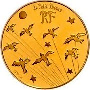 France 5 Euro The Little Prince 2015 Proof KM# 2216 LE PETIT PRINCE THE LITTLE PRINCE DER KLEINE PRINZ 星の王子さま 5 EURO 2015 coin reverse