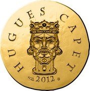 France 50 Euro Hugh Capet 2012 KM# 2076 HUGUES CAPET 2012 coin reverse France 50 Euro Hugh Capet 2012 KM# 2076 HUGUES CAPET 2012 coin reverse