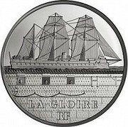 France 50 Euro The Gloire 2013 Proof KM# 1777 LA GLOIRE RF coin obverse France 50 Euro The Gloire 2013 Proof KM# 1777 LA GLOIRE RF coin obverse