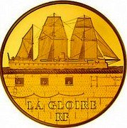 France 50 Euro The Gloire 2013 Proof KM# 1776 LA GLOIRE RF coin obverse France 50 Euro The Gloire 2013 Proof KM# 1776 LA GLOIRE RF coin obverse