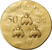 France 50 Euro Napoleon I 2014 KM# 2150 1800-1815 50 EURO RF coin obverse France 50 Euro Napoleon I 2014 KM# 2150 1800-1815 50 EURO RF coin obverse