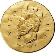 France 50 Euro Napoleon III 2014 KM# 2153 NAPOLÉON III 2014 coin reverse France 50 Euro Napoleon III 2014 KM# 2153 NAPOLÉON III 2014 coin reverse