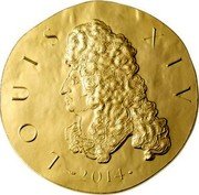France 50 Euro Louis XIV 2014 KM# 2147 LOUIS XIV 2014 coin reverse France 50 Euro Louis XIV 2014 KM# 2147 LOUIS XIV 2014 coin reverse