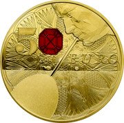 France 50 Euro 250th Anniversary of the Baccarat Crystal Glassworks 2014 Proof KM# 2183 50 EURO 2014 coin reverse France 50 Euro 250th Anniversary of the Baccarat Crystal Glassworks 2014 Proof KM# 2183 50 EURO 2014 coin reverse