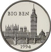 France 500 Francs-75 ECUS Big Ben 1994 Proof KM# 1071a BIG BEN 1994 coin reverse France 500 Francs-75 ECUS Big Ben 1994 Proof KM# 1071a BIG BEN 1994 coin reverse