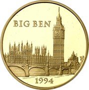 France 500 Francs-75 ECUS Big Ben 1994 Proof KM# 1071 BIG BEN 1994 coin reverse France 500 Francs-75 ECUS Big Ben 1994 Proof KM# 1071 BIG BEN 1994 coin reverse