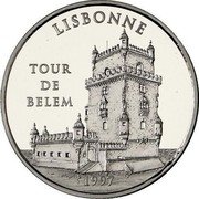 France 500 Francs-75 Euro The Tour of Belem. Lisbon 1997 Proof KM# 1175a LISBONNE TOUR DE BELEM 1997 coin reverse France 500 Francs-75 Euro The Tour of Belem. Lisbon 1997 Proof KM# 1175a LISBONNE TOUR DE BELEM 1997 coin reverse