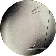 France Franc The Last Franc 2001 Proof, Matte KM# 1290 1 coin reverse