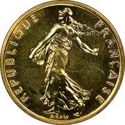 France 1/2 Franc (France) KM# P901 REPUBLIQUE FRANÇAISE O. ROTY coin obverse France 1/2 Franc (France) KM# P901 REPUBLIQUE FRANÇAISE O. ROTY coin obverse