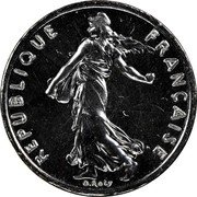 France 1/2 Franc Piedfort 1985 KM# P939 REPUBLIQUE FRANÇAISE O. ROTY coin obverse France 1/2 Franc Piedfort 1985 KM# P939 REPUBLIQUE FRANÇAISE O. ROTY coin obverse