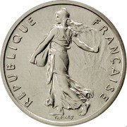 France 1/2 Franc (Piedfort) KM# Pn809 REPUBLIQUE FRANÇAISE O. ROTY coin obverse