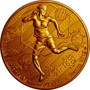 France 1/4 Euro FIFA Women World Cup. America 2019  KM# 2556 RF COUPE DU MONDE FÉMININE DE LA FIFA FRANCE 2019TM coin obverse