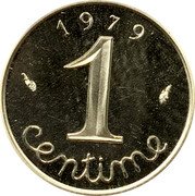 France 1 Centime (Grain Sprig) KM# P928 1979 1 CENTIME coin reverse France 1 Centime (Grain Sprig) KM# P928 1979 1 CENTIME coin reverse