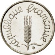 France 1 Centime (Piedfort) KM# Pn684 1989 1 CENTIME coin reverse France 1 Centime (Piedfort) KM# Pn684 1989 1 CENTIME coin reverse